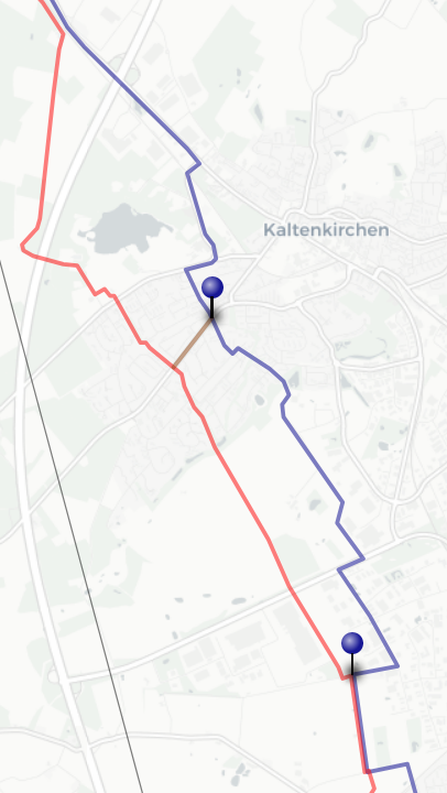 Radschnellweg HH2BB Umweg Kaltenkirchen
